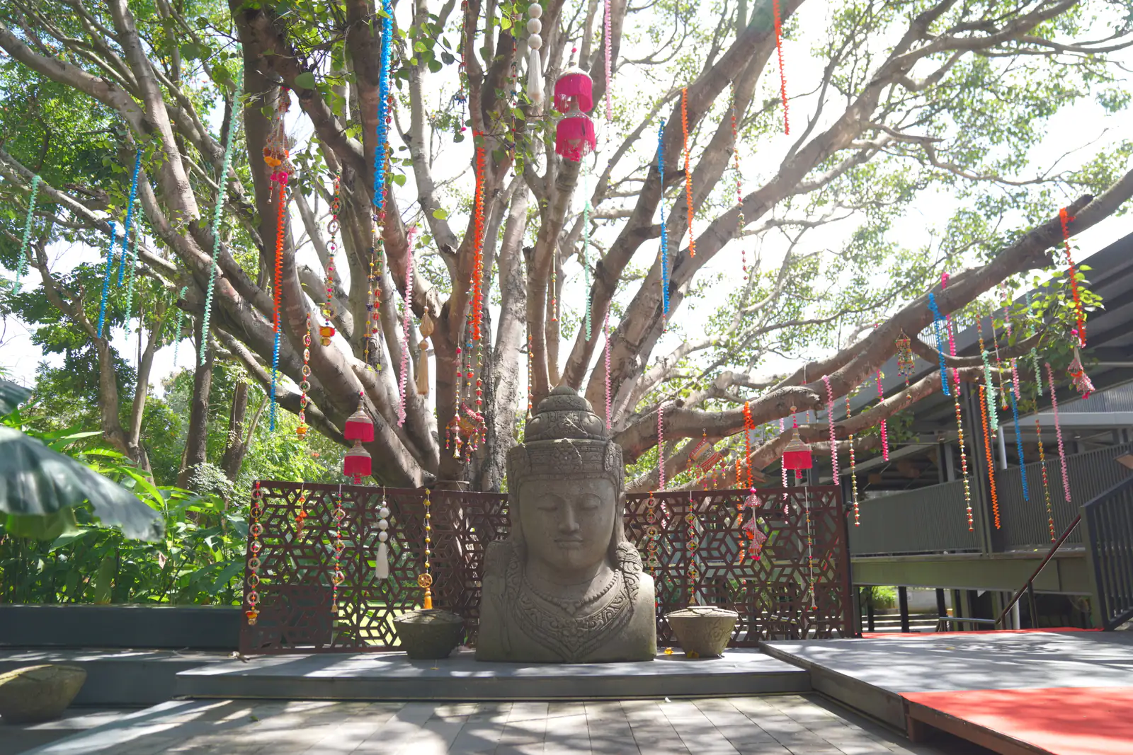 Buddha shrine in the garden